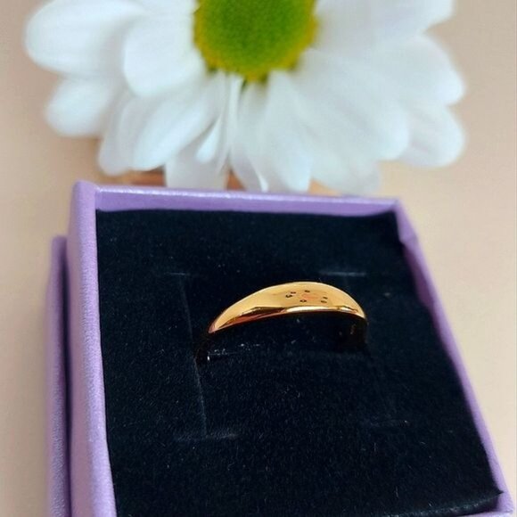 Engraved "You are always‎ on my mind" Minimalist 925 Sterling Silver Ring. - Picture 6 of 16